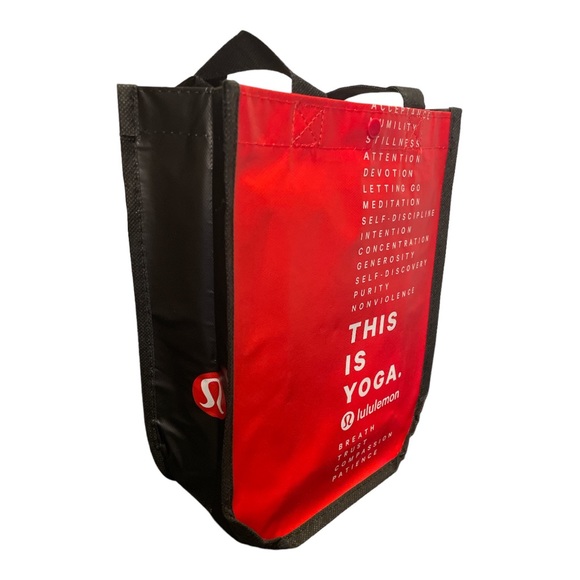 Lululemon Reusable Small Red This is Yoga Tote, New - Picture 1 of 5